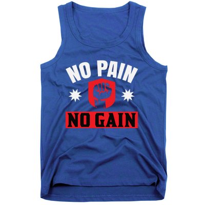 No Pain No Gain Gym Workout Exercise Gift Tank Top