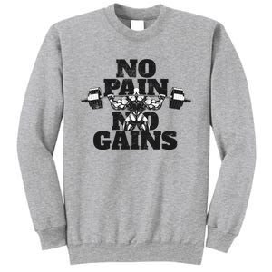 No Pain No Gains: Weightlifter Gym For Powerlifting Gift Sweatshirt