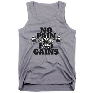 No Pain No Gains: Weightlifter Gym For Powerlifting Gift Tank Top