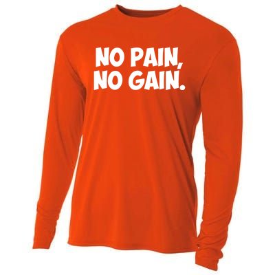 No Pain No Gain Cool Gift Cooling Performance Long Sleeve Crew