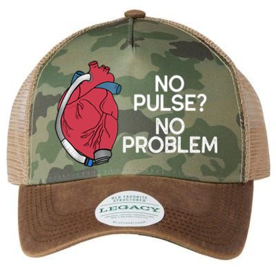 No Pulse No Problem Heartmate Lvad Heart Cvicu Legacy Tie Dye Trucker Hat