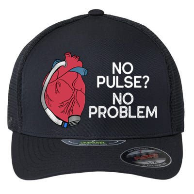 No Pulse No Problem Heartmate Lvad Heart Cvicu Flexfit Unipanel Trucker Cap