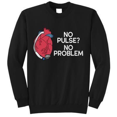 No Pulse No Problem Heartmate Lvad Heart Cvicu Sweatshirt