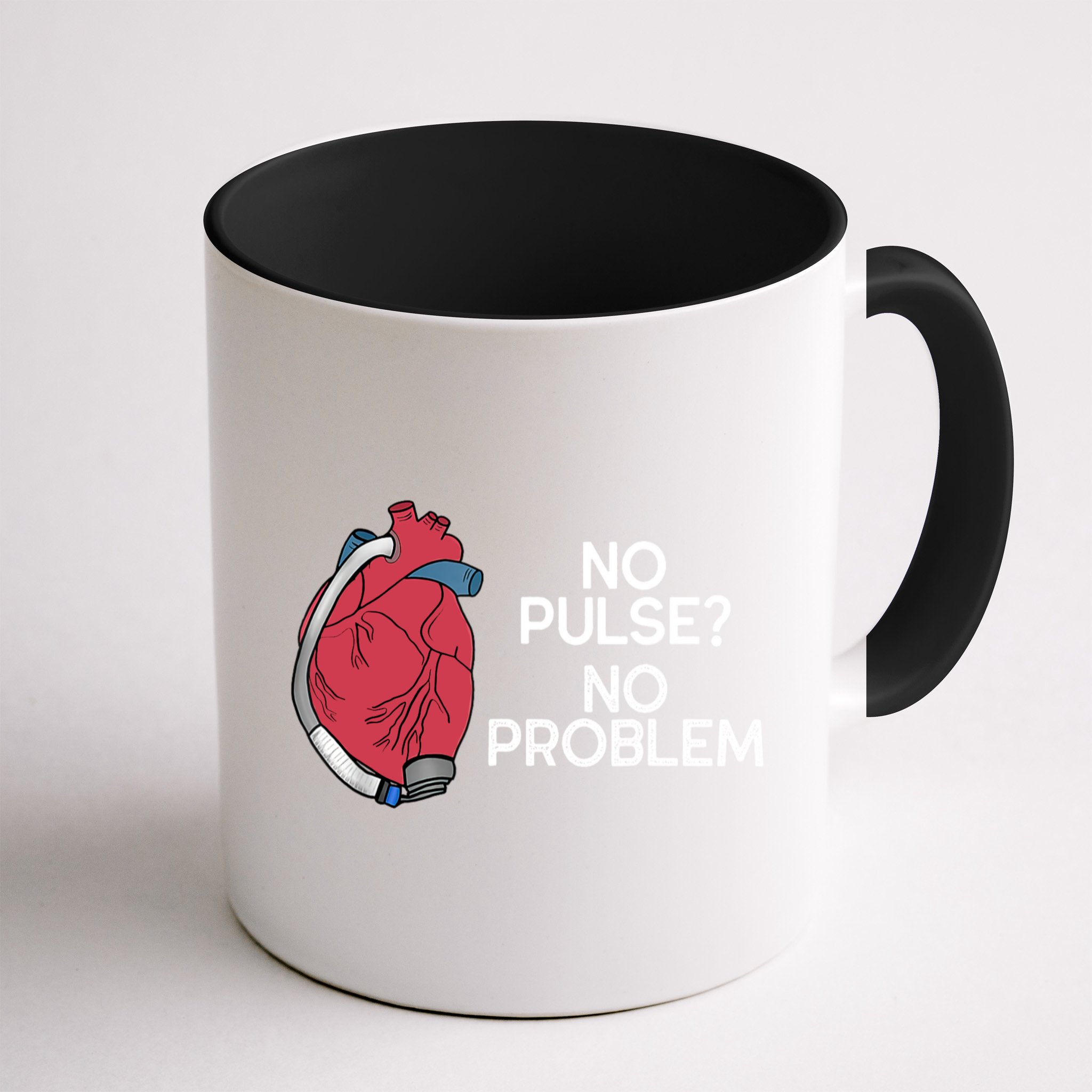 No Pulse No Problem Heartmate Lvad Heart Cvicu Mug