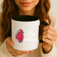 No Pulse No Problem Heartmate Lvad Heart Cvicu Mug