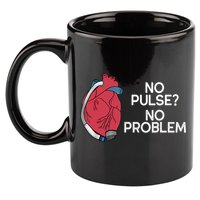 No Pulse No Problem Heartmate Lvad Heart Cvicu 11oz C Handle Ceramic Mug