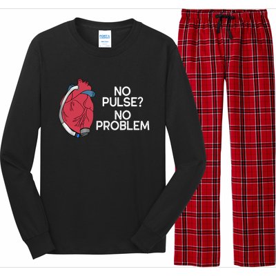 No Pulse No Problem Heartmate Lvad Heart Cvicu Long Sleeve Pajama Set