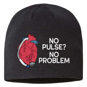 No Pulse No Problem Heartmate Lvad Heart Cvicu Sustainable Beanie