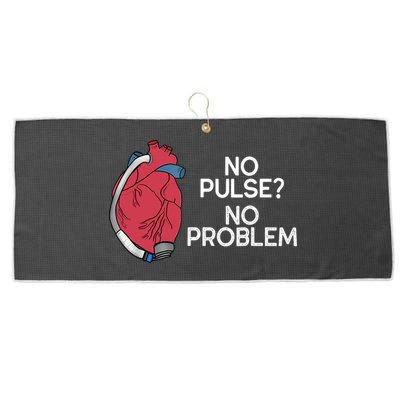 No Pulse No Problem Heartmate Lvad Heart Cvicu Large Microfiber Waffle Golf Towel