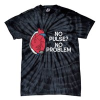 No Pulse No Problem Heartmate Lvad Heart Cvicu Tie-Dye T-Shirt
