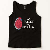 No Pulse No Problem Heartmate Lvad Heart Cvicu Tank Top