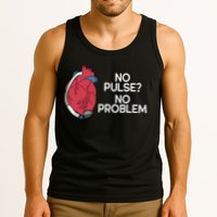 No Pulse No Problem Heartmate Lvad Heart Cvicu Tank Top