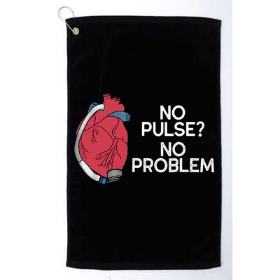 No Pulse No Problem Heartmate Lvad Heart Cvicu Golf Towel