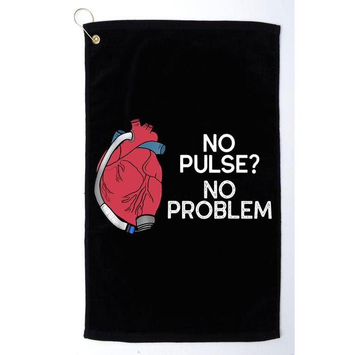 No Pulse No Problem Heartmate Lvad Heart Cvicu Golf Towel