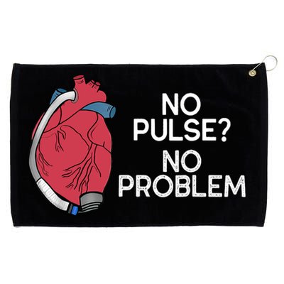 No Pulse No Problem Heartmate Lvad Heart Cvicu Grommeted Golf Towel