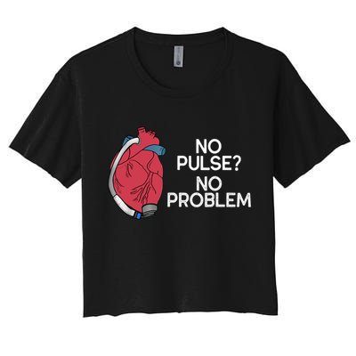 No Pulse No Problem Heartmate Lvad Heart Cvicu Crop Top