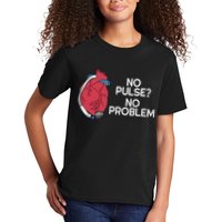 No Pulse No Problem Heartmate Lvad Heart Cvicu Kids T-Shirt