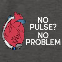 No Pulse No Problem Heartmate Lvad Heart Cvicu Vector Backpack