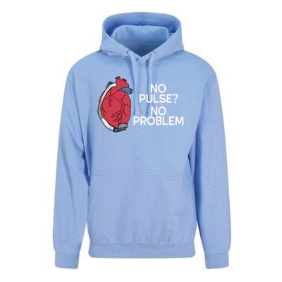 No Pulse No Problem Heartmate Lvad Heart Cvicu Unisex Surf Hoodie