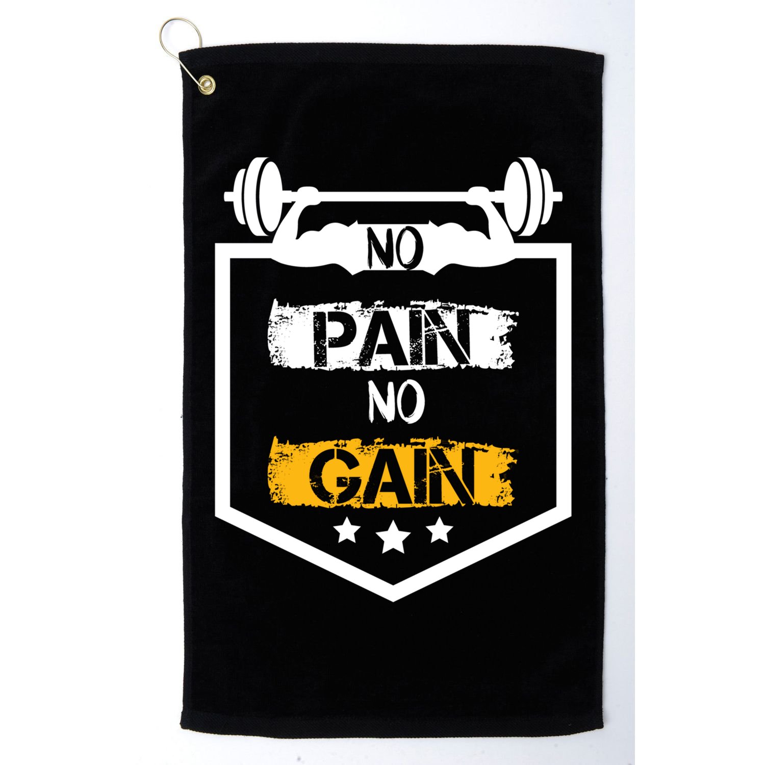 No Pain No Gain Gym Workout Fitness Training Cool Gift Golf Towel