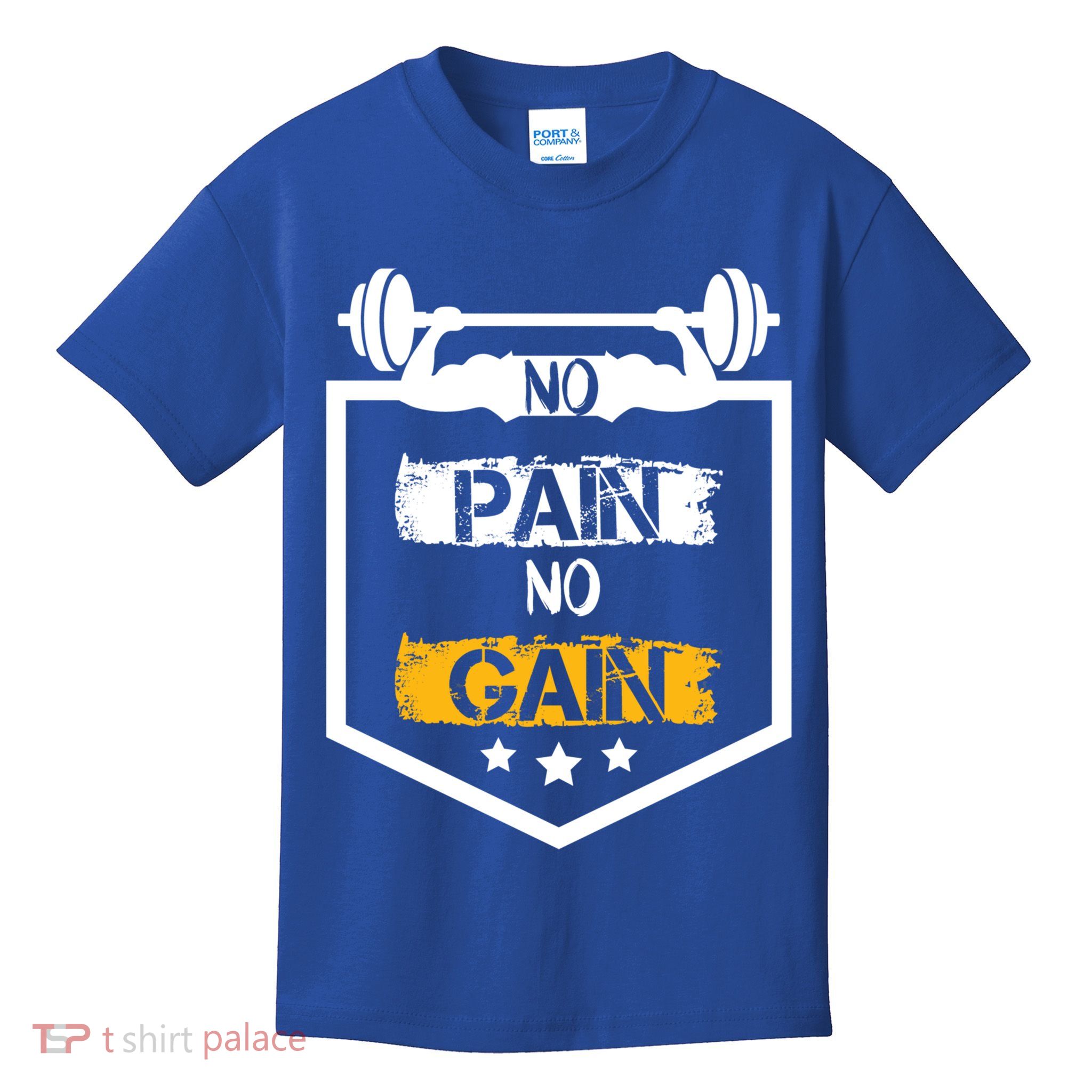 No Pain No Gain Gym Workout Fitness Training Cool Gift Kids T-Shirt