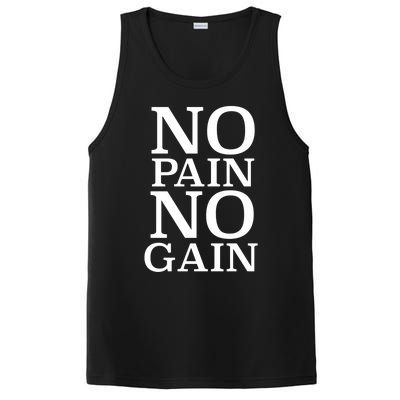 No Pain No Gain Motivation Funny Gift PosiCharge Competitor Tank