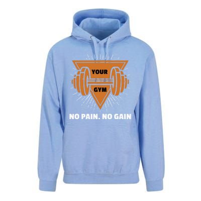 No Pain No Gain Gym Workout Exercise Meaningful Gift Unisex Surf Hoodie