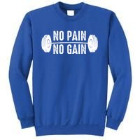 No Pain No Gain Gym Workout Fitness Gift Sweatshirt