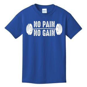 No Pain No Gain Gym Workout Fitness Gift Kids T-Shirt