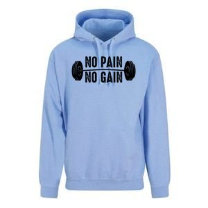 No Pain No Gain Gym Workout Fitness Gift Unisex Surf Hoodie