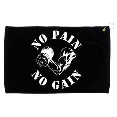 No Pain No Gain Gym Workout Fitness Training Gift Grommeted Golf Towel