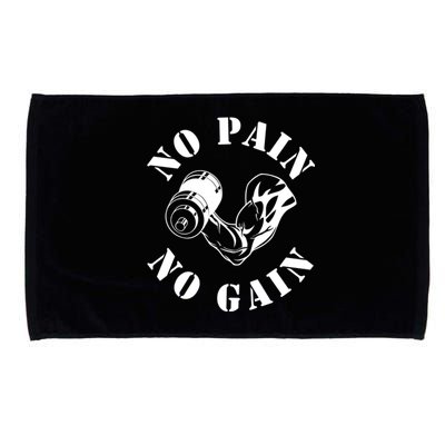 No Pain No Gain Gym Workout Fitness Training Gift Microfiber Hand Towel