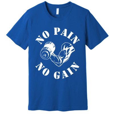 No Pain No Gain Gym Workout Fitness Training Gift Premium T-Shirt