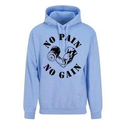 No Pain No Gain Gym Workout Fitness Training Gift Unisex Surf Hoodie