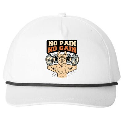 No Pain No Gain Gift Snapback Five-Panel Rope Hat