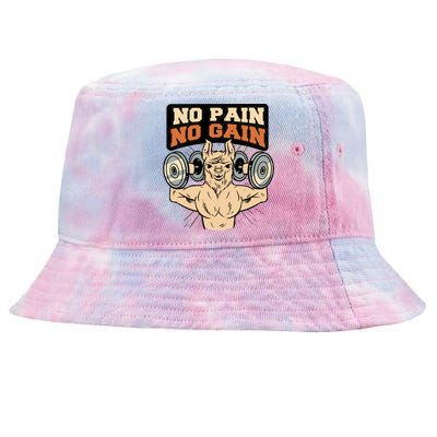 No Pain No Gain Gift Tie-Dyed Bucket Hat