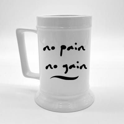 No Pain No Gain Gift Beer Stein