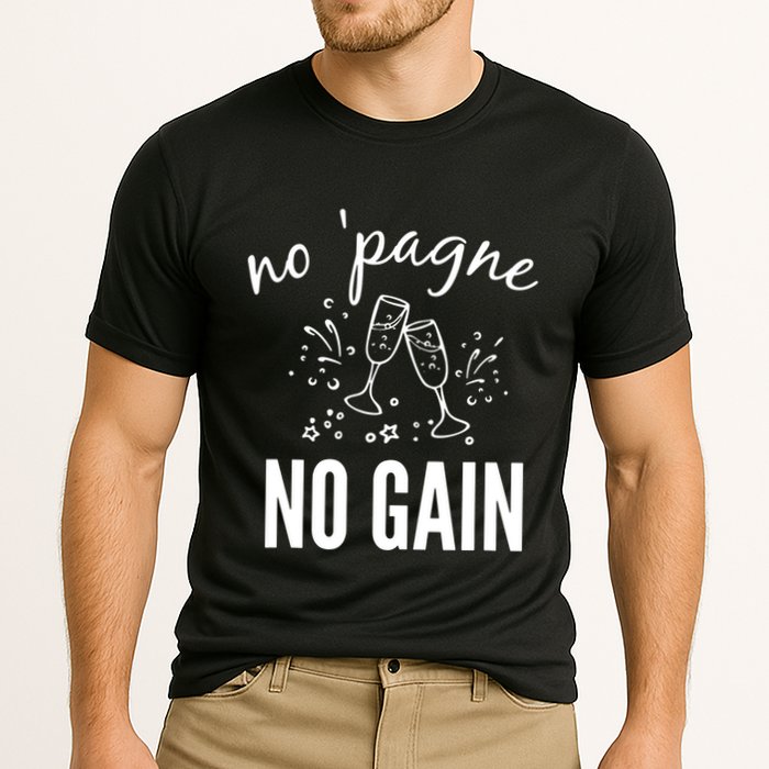 No Pagne No Gain Cooling Performance Crew T-Shirt