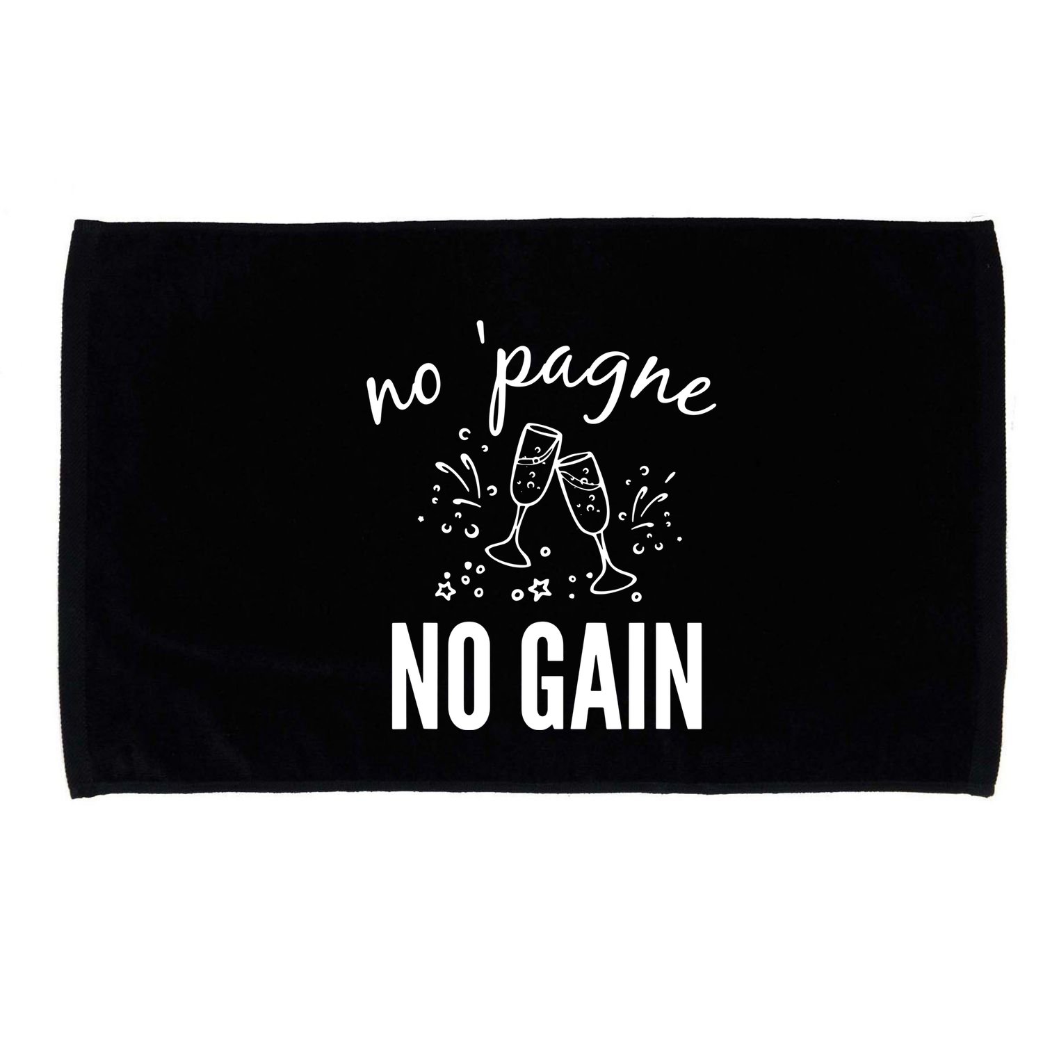 No Pagne No Gain Microfiber Hand Towel