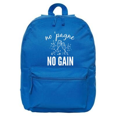 No Pagne No Gain 16 in Basic Backpack