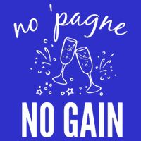 No Pagne No Gain Zip Tote Bag