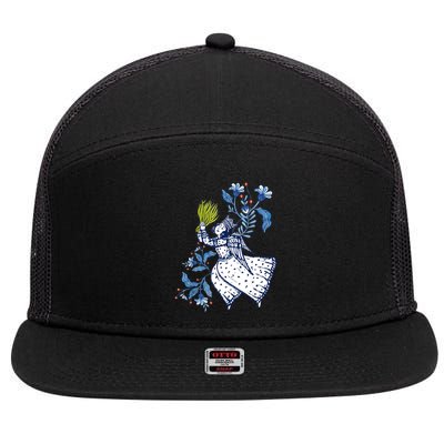 Nowruz Persian New Year Spring Equinox Haftseen Happy Norouz 7 Panel Mesh Trucker Snapback Hat