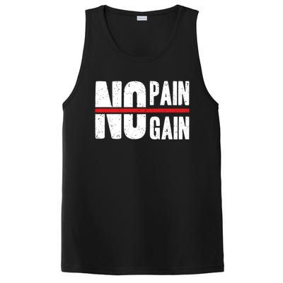 No Pain No Gain Typography Cool Gift PosiCharge Competitor Tank