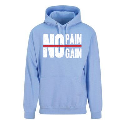 No Pain No Gain Typography Cool Gift Unisex Surf Hoodie