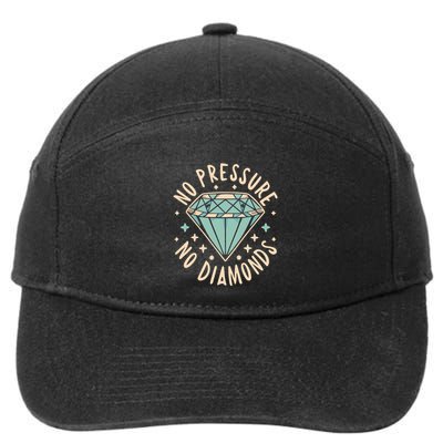 No Pressure No Diamonds 7-Panel Snapback Hat