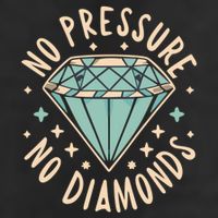 No Pressure No Diamonds Adult Drive Performance Visor