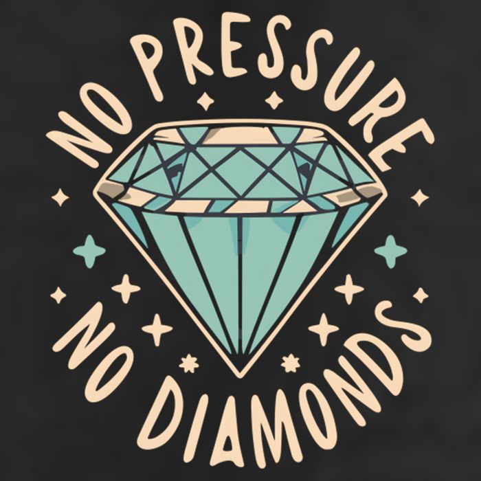 No Pressure No Diamonds Adult Drive Performance Visor