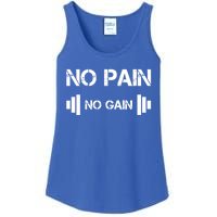 No Pain No Gain Workout Motivation Cool Gift Ladies Essential Tank