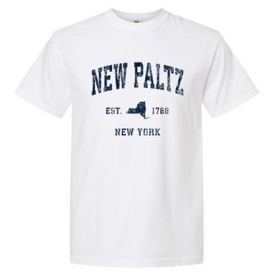 New Paltz New York Ny Vintage Athletic Garment-Dyed Heavyweight T-Shirt