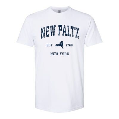 New Paltz New York Ny Vintage Athletic Softstyle CVC T-Shirt